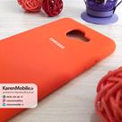 قاب گوشی موبایل SAMSUNG J7 Max سیلیکونی Silicone Case رنگ نارنجی پرتقالی