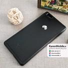 قاب گوشی موبایل Huawei P8 Liteمدل پشت چرم طرح دور دوخت لوگو دار رنگ مشکی