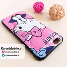قاب گوشی موبایل iPhone 6/6s طرح Hello Kitty رنگ صورتی مشکی