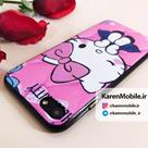 قاب گوشی موبایل iPhone 7 طرح Hello Kitty رنگ صورتی مشکی