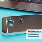 قاب گوشی موبایل SAMSUNG J7 2015 برند ROCK مدل بامپر ژله ای پشت آلومینیومی رنگ مشکی 