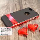 قاب گوشی موبایل iPhone 6/6s مدل هولدر استندی رنگ مشکی قرمز