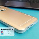 قاب گوشی موبایل SAMSUNG J7 2015 برند ROCK مدل بامپر ژله ای پشت آلومینیومی رنگ طلایی