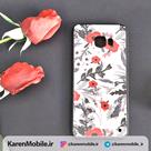 قاب گوشی موبایل SAMSUNG C5 Pro طرح گل رز قرمز رنگ سفید مشکی