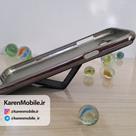قاب گوشی موبایل SAMSUNG J7 2015 برند Dekkin مدل پشت چرم انگشتی رنگ مشکی نقره ای