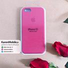 قاب گوشی موبایل iPhone 5/5s/SE سیلیکونی اصلی Silicone Case رنگ گلبهی تیره