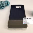 قاب گوشی موبایل SAMSUNG Galaxy S6 طرح متال بامپر ژله ای شفاف رنگ زغال سنگی