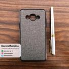 قاب گوشی موبایل SAMSUNG J3 Pro 2016 / J3110 مدل کتانی رنگ خاکستری