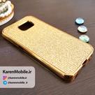 قاب گوشی SAMSUNG S7 Edge Plus برند لاکچری طرح الماس طلایی