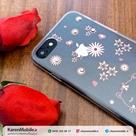 قاب گوشی موبایل iPhone 7 برند H.C مدل شفاف نگین دار طرح گربه