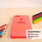 قاب گوشی موبایل iPhone 7 سیلیکونی اصلی Silicone Case رنگ گلبهی فسفری