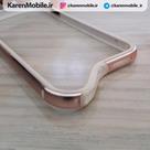 بامپر محافظ گوشی iPhone 6/6s برند PERFECT طرح ژلاتین دار رنگ رزگلد نقره ای