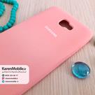 قاب گوشی موبایل SAMSUNG J7 Prime سیلیکونی Silicone Case رنگ گلبهی