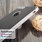 قاب گوشی موبایل iPhone 7 Plus برند ROCK مدل بامپر ژله ای پشت آلومینیومی رنگ مشکی