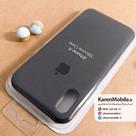 قاب گوشی موبایل iPhone X سیلیکونی اصلی Silicone Case رنگ نوک مدادی