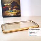 قاب گوشی موبایل iPhone 6/6s برند ROCK مدل ژله ای شفاف بامپر رنگ طلایی