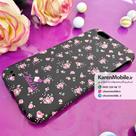 قاب گوشی موبایل iPhone 6/6s برند Kutis 360 طرح شکوفه صورتی رنگ مشکی