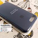 قاب گوشی موبایل iPhone 8 Plus سیلیکونی اصلی Silicone Case رنگ سورمه ای مات