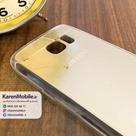 قاب گوشی موبایل SAMSUNG Galaxy S7 طرح متال بامپر ژله ای شفاف رنگ طلایی