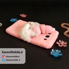 قاب گوشی موبایل SAMSUNG J7 2016 / J710 مدل عروسکی پشمالو رنگ صورتی
