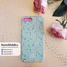 قاب گوشی موبایل iPhone 8 Plus برند Kutis 360 طرح شکوفه های بهاری رنگ سبز