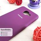 قاب گوشی موبایل SAMSUNG J7 Max سیلیکونی Silicone Case رنگ بنفش بادمجانی