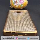 قاب گوشی موبایل SAMSUNG J7 2015 مدل ژله ای شفاف الماسی بامپر طلایی