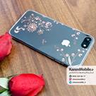 قاب گوشی موبایل iPhone 7 برند H.C مدل شفاف نگین دار طرح گل