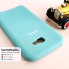 قاب گوشی موبایل SAMSUNG A7 2017 / A720 سیلیکونی Silicone Case رنگ سبزآبی
