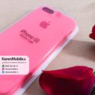 قاب گوشی موبایل iPhone 5/5s/SE سیلیکونی اصلی Silicone Case رنگ صورتی فسفری