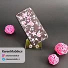 قاب گوشی موبایل iPhone 6/6s طرح گل رز صورتی رنگ مشکی