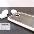 قاب گوشی موبایل SAMSUNG J7 2015 مدل ژله ای شفاف بامپر رنگ نقره ای