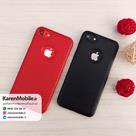 قاب گوشی آیفون iPhone 7 برند NOBEL مدل پشت چرم طرح دور دوخت رنگ قرمز