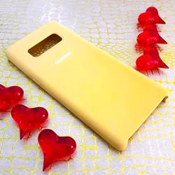 قاب گوشی موبایل SAMSUNG Note 8 سیلیکونی Silicone Case رنگ زرد