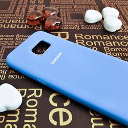 قاب گوشی موبایل SAMSUNG Galaxy S7 Edge سیلیکونی Silicone Case رنگ آبی