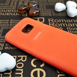 قاب گوشی موبایل SAMSUNG Galaxy S7 Edge سیلیکونی Silicone Case رنگ نارنجی