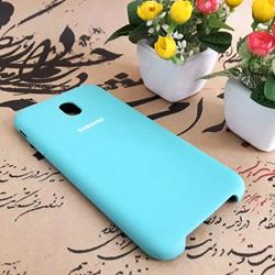 قاب گوشی موبایل SAMSUNG J7 Pro / J730 سیلیکونی Silicone Case رنگ سبزآبی