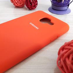 قاب گوشی موبایل SAMSUNG J7 Max سیلیکونی Silicone Case رنگ نارنجی پرتقالی