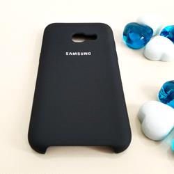 قاب گوشی موبایل SAMSUNG A3 2017 / A320 سیلیکونی Silicone Case رنگ زغال سنگی