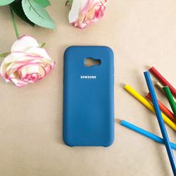 قاب گوشی موبایل SAMSUNG A5 2017 / A520 سیلیکونی Silicone Case رنگ آبی نفتی