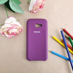 قاب گوشی موبایل SAMSUNG A5 2017 / A520 سیلیکونی Silicone Case رنگ بنفش بادمجانی