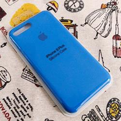 قاب گوشی موبایل iPhone 8 Plus سیلیکونی اصلی Silicone Case رنگ آبی