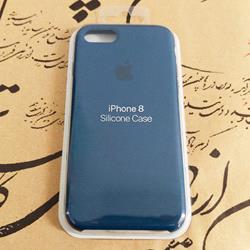 قاب گوشی موبایل iPhone 8 سیلیکونی اصلی Silicone Case رنگ آبی نفتی