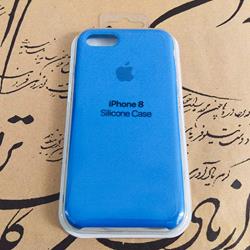 قاب گوشی موبایل iPhone 8 سیلیکونی اصلی Silicone Case رنگ آبی 