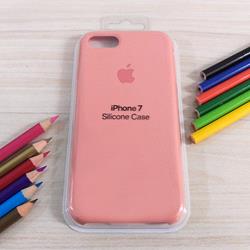 قاب گوشی موبایل iPhone 7 سیلیکونی اصلی Silicone Case رنگ کرم صورتی