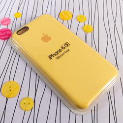 قاب گوشی موبایل iPhone 6/6s سیلیکونی اصلی Silicone Case رنگ زرد