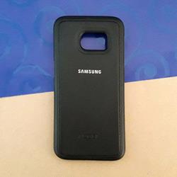 قاب گوشی موبایل SAMSUNG Galaxy S7 برند NOBEL مدل پشت چرم طرح دور دوخت رنگ مشکی