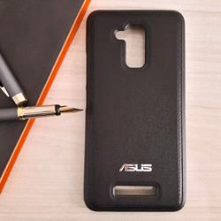 قاب گوشی موبایل ASUS Zenfone 3 Max ZC520TL مدل پشت چرم طرح دور دوخت رنگ مشکی