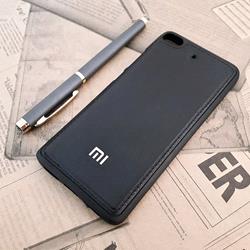 قاب گوشی موبایل Xiaomi mi 5s مدل پشت چرم طرح دور دوخت رنگ مشکی