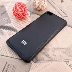 قاب گوشی موبایل Xiaomi mi 5 مدل پشت چرم طرح دور دوخت رنگ مشکی